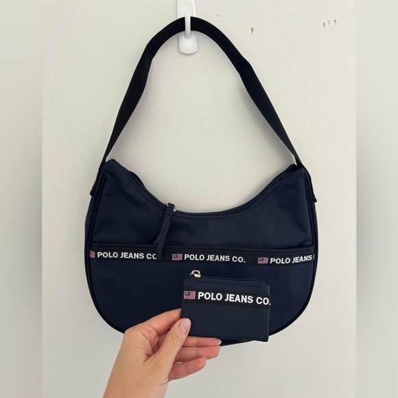 Ralph Lauren Handbags - Vintage Polo Ralph Lauren Shoulder Bag and Matching Wallet